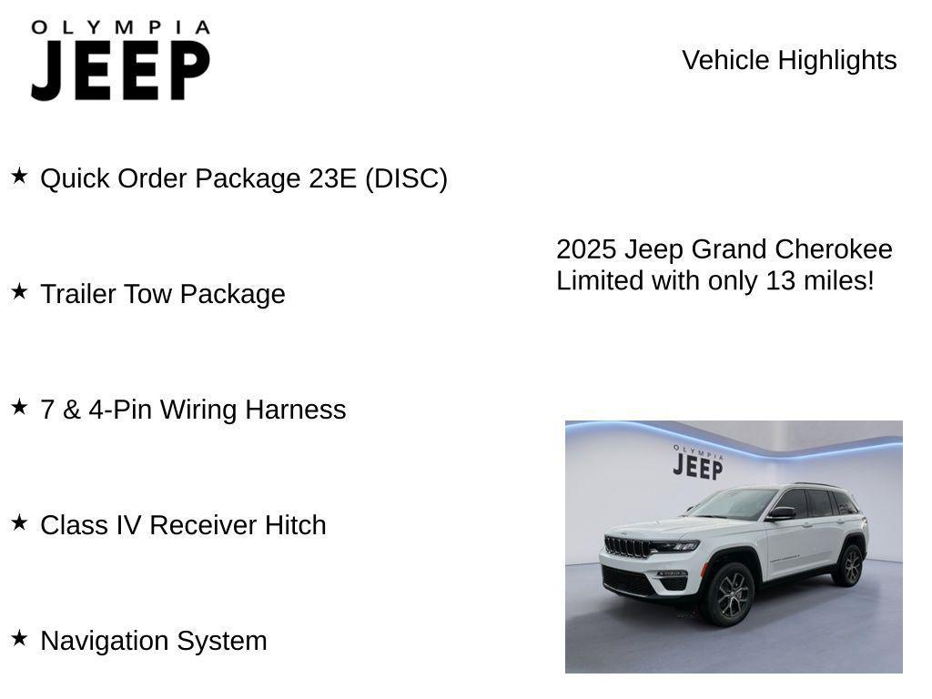 new 2025 Jeep Grand Cherokee car, priced at $44,660