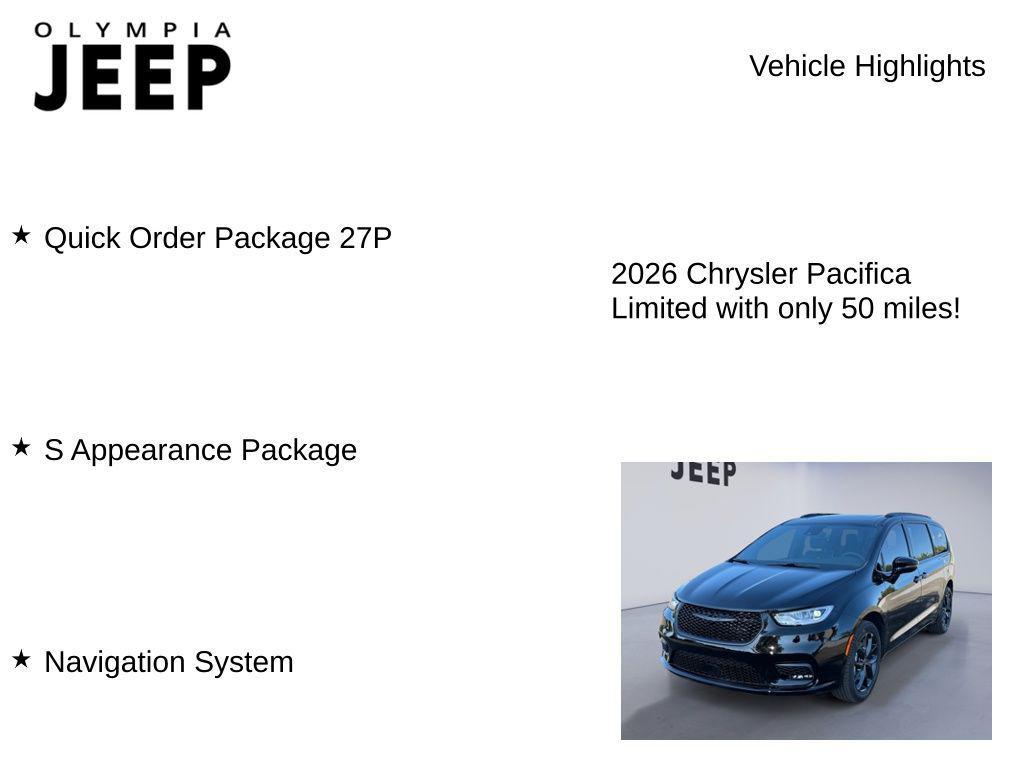 new 2026 Chrysler Pacifica car, priced at $51,259