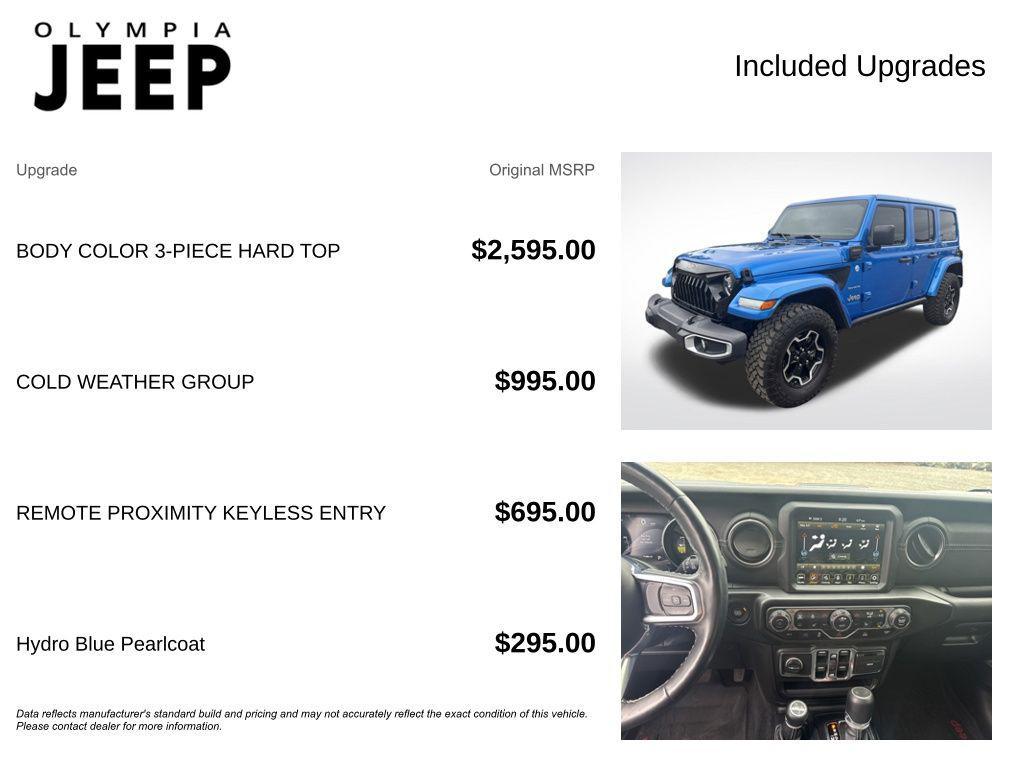 used 2021 Jeep Wrangler Unlimited 4xe car, priced at $29,989