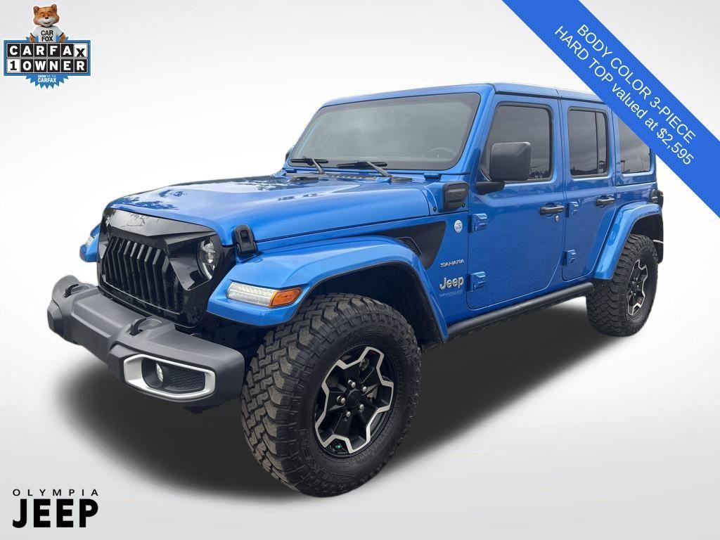 used 2021 Jeep Wrangler Unlimited 4xe car, priced at $29,989