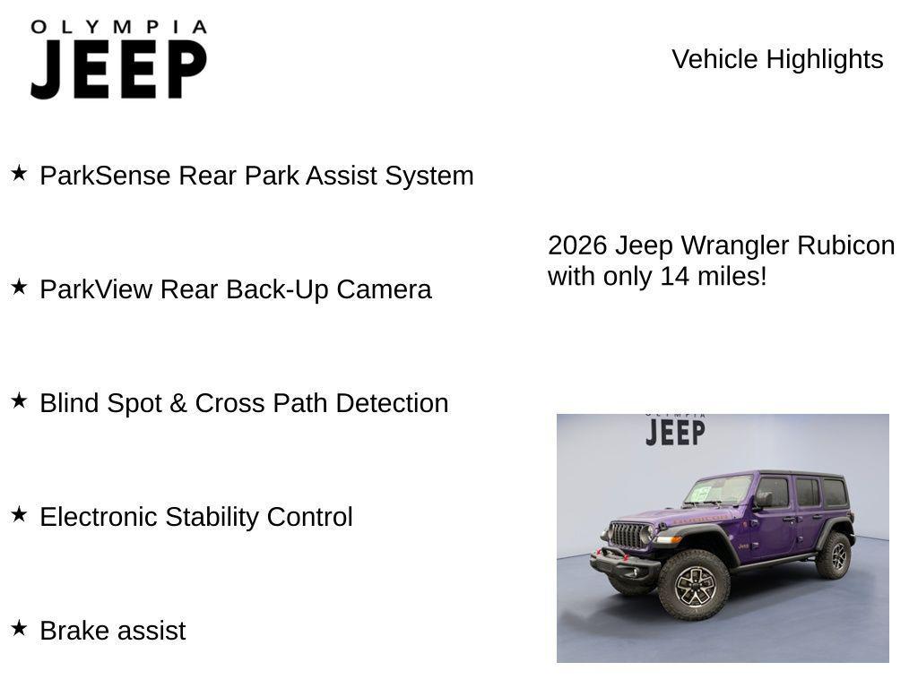 new 2026 Jeep Wrangler car, priced at $66,400