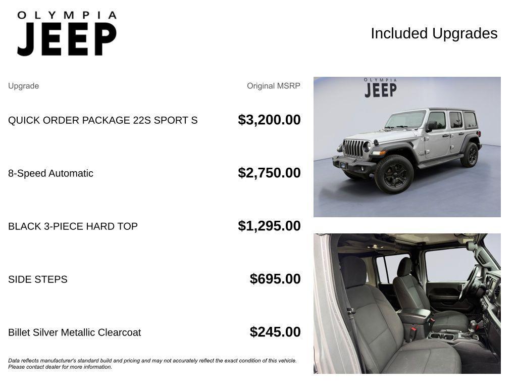 used 2020 Jeep Wrangler Unlimited car, priced at $23,488