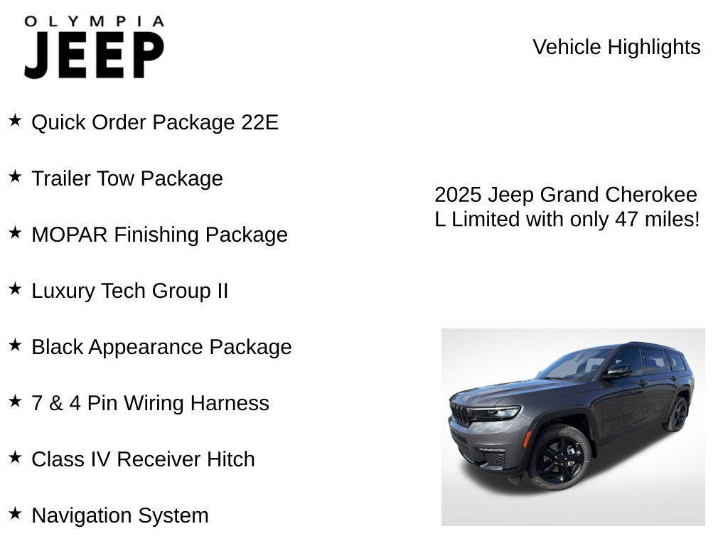 new 2025 Jeep Grand Cherokee L car, priced at $60,755