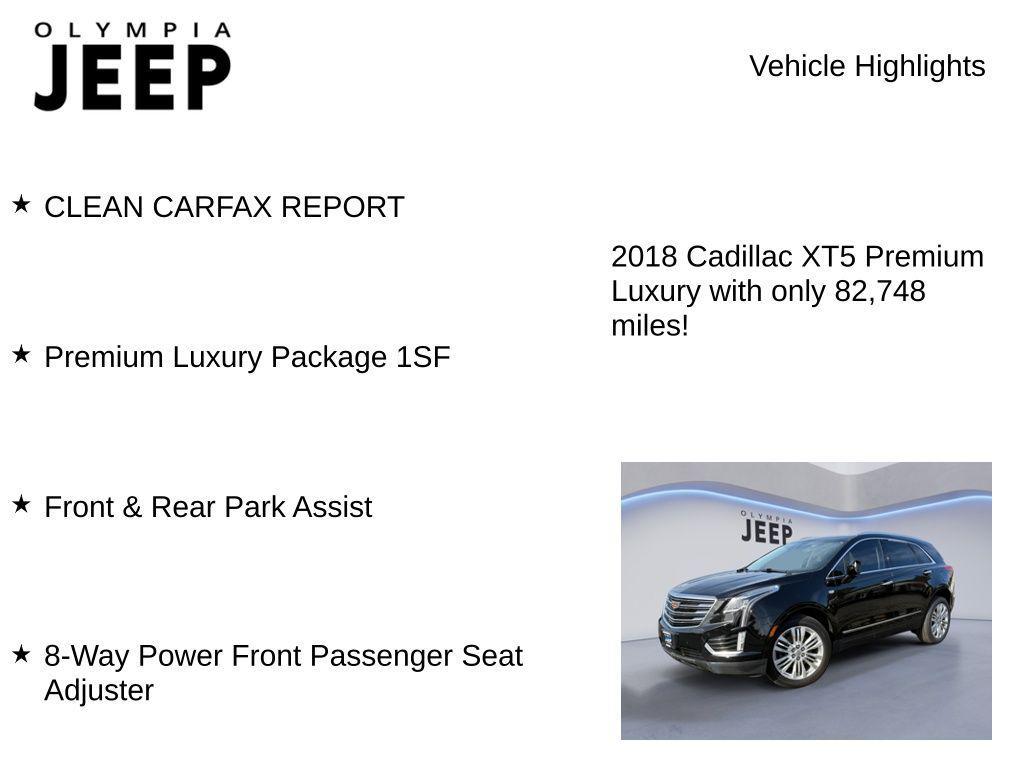 used 2018 Cadillac XT5 car, priced at $20,488