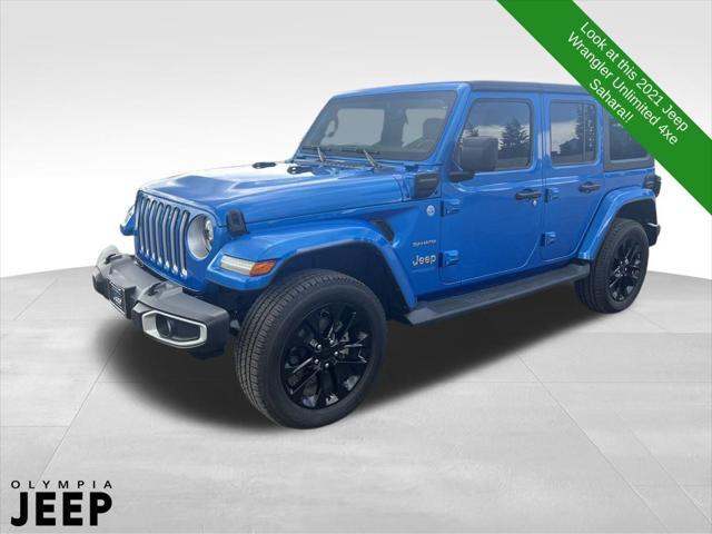 used 2021 Jeep Wrangler Unlimited 4xe car, priced at $33,461