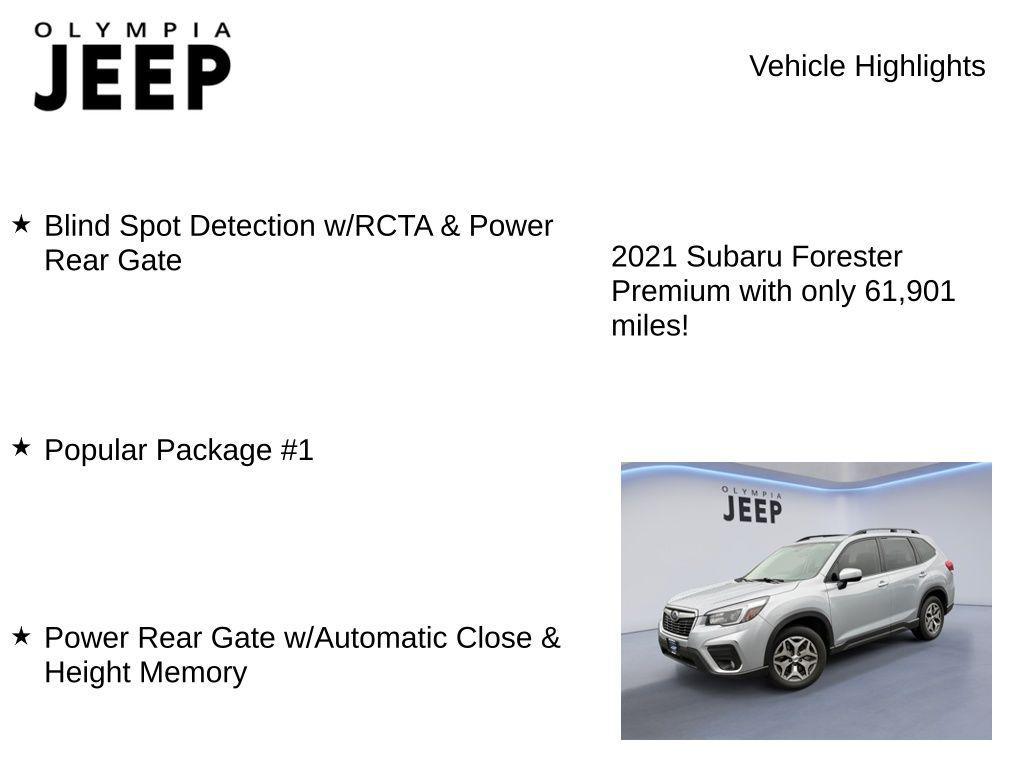 used 2021 Subaru Forester car, priced at $21,999