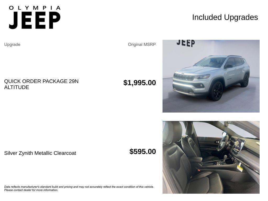 new 2026 Jeep Compass car, priced at $33,185