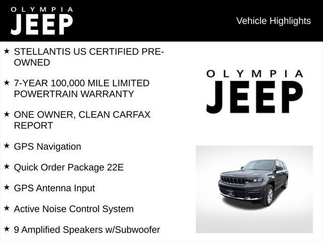 used 2022 Jeep Grand Cherokee L car, priced at $33,755