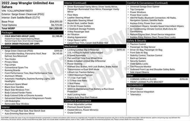 used 2022 Jeep Wrangler Unlimited 4xe car