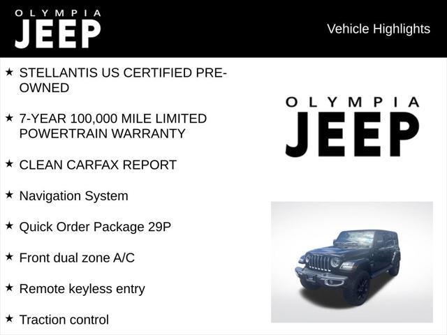 used 2021 Jeep Wrangler Unlimited 4xe car, priced at $31,998