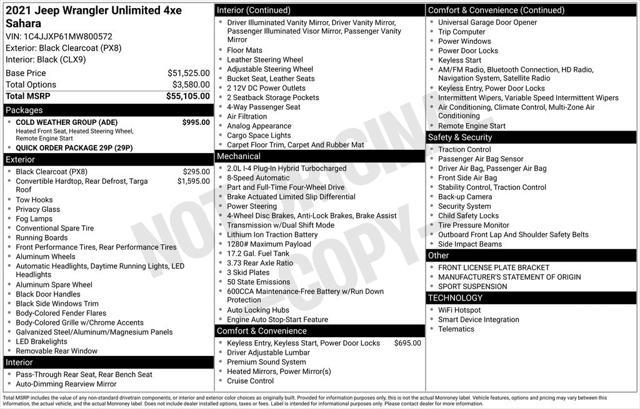 used 2021 Jeep Wrangler Unlimited 4xe car