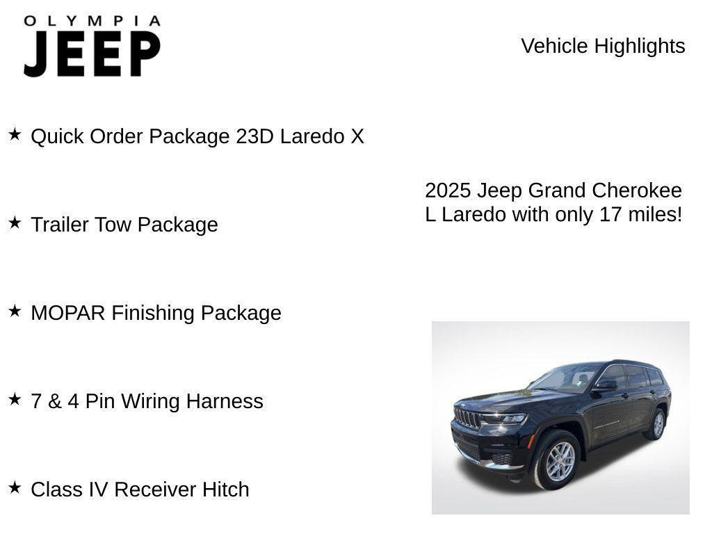 new 2025 Jeep Grand Cherokee L car, priced at $42,845