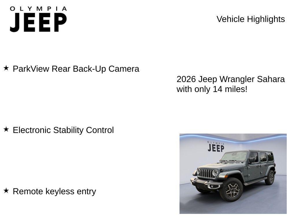 new 2026 Jeep Wrangler car, priced at $55,530
