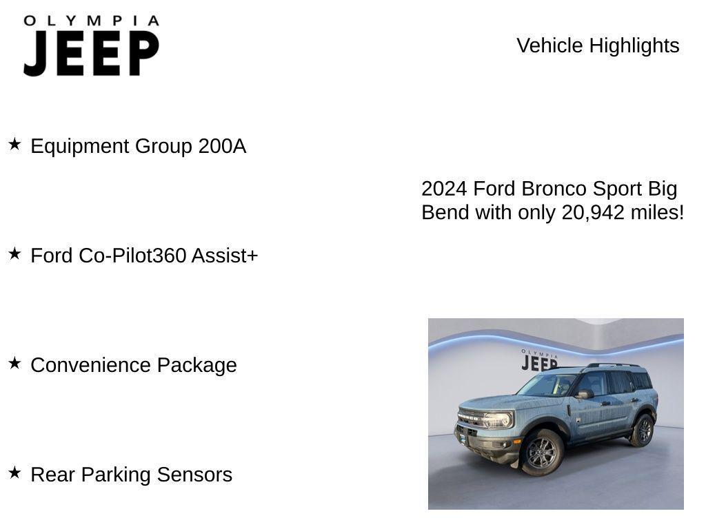 used 2024 Ford Bronco Sport car, priced at $24,488