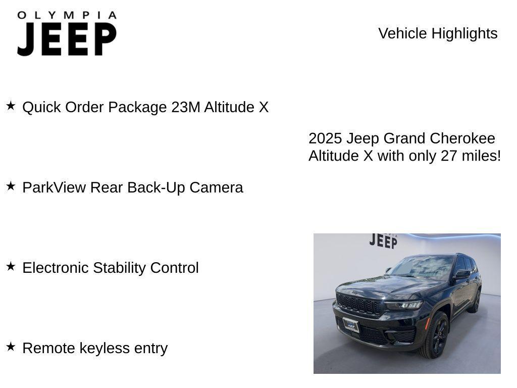 new 2025 Jeep Grand Cherokee car, priced at $41,502