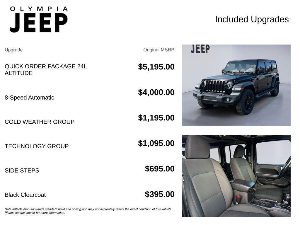 used 2022 Jeep Wrangler Unlimited car, priced at $32,998
