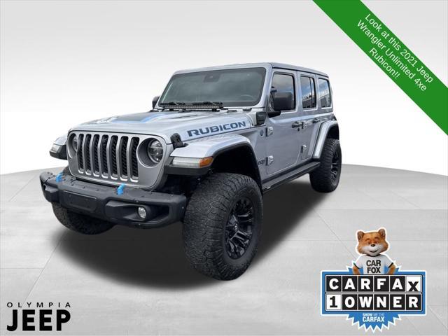 used 2021 Jeep Wrangler Unlimited 4xe car, priced at $34,999