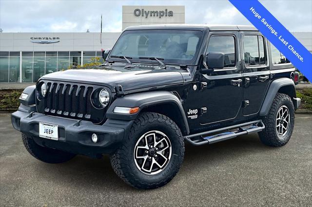 used 2021 Jeep Wrangler Unlimited car, priced at $25,998