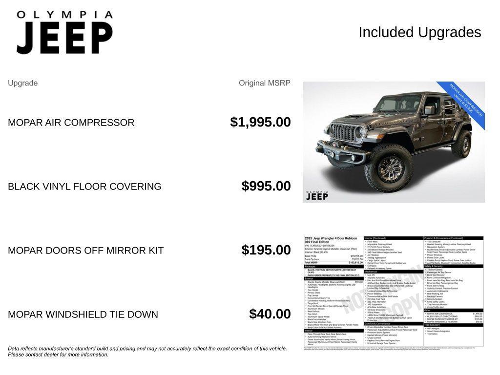 new 2025 Jeep Wrangler car, priced at $95,487