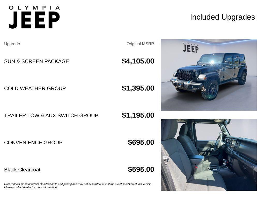 used 2023 Jeep Wrangler 4xe car, priced at $34,998