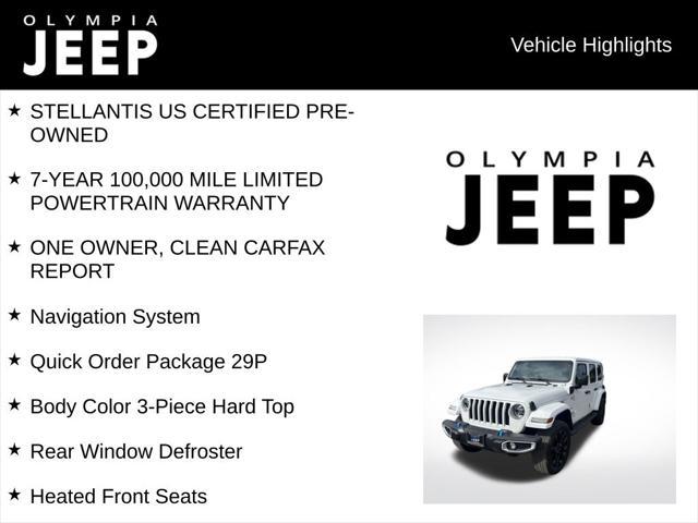 used 2022 Jeep Wrangler Unlimited 4xe car, priced at $34,284