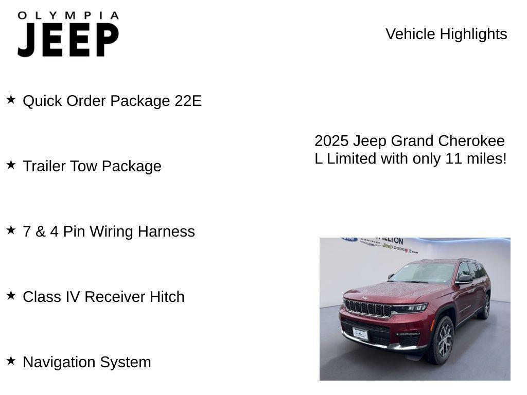new 2025 Jeep Grand Cherokee L car, priced at $44,990