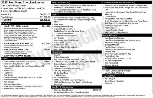 new 2025 Jeep Grand Cherokee car, priced at $50,476