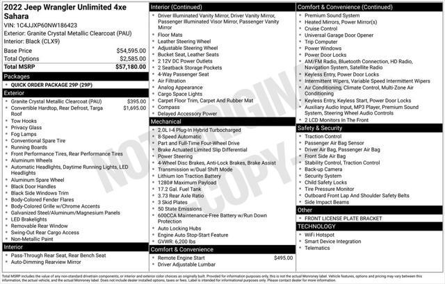 used 2022 Jeep Wrangler Unlimited 4xe car, priced at $35,841