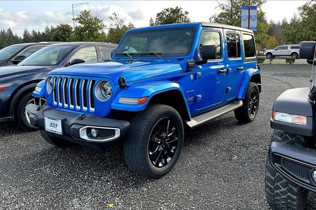 used 2021 Jeep Wrangler Unlimited 4xe car, priced at $33,485