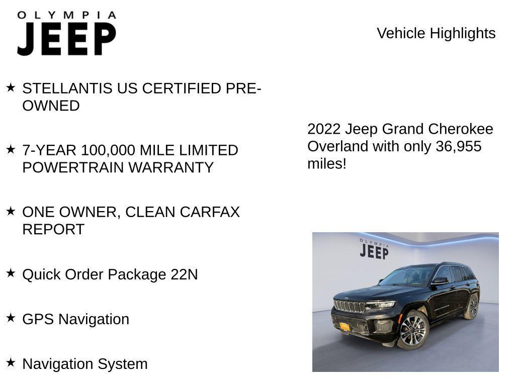 used 2022 Jeep Grand Cherokee car, priced at $33,998