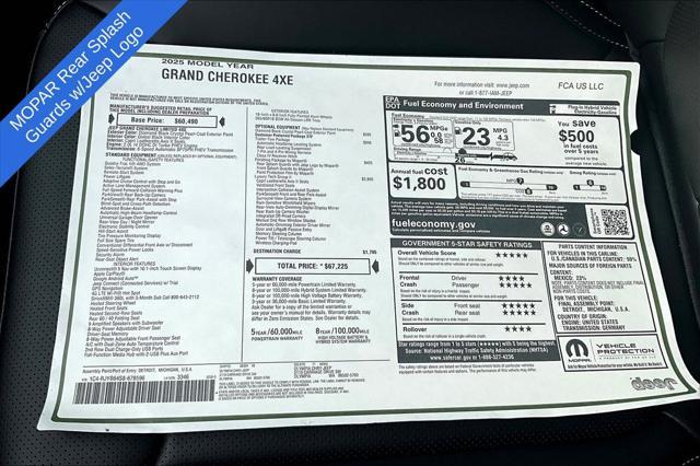 new 2025 Jeep Grand Cherokee car, priced at $61,818