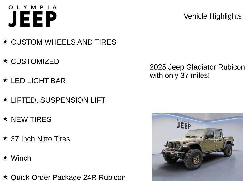 new 2025 Jeep Gladiator car, priced at $68,574