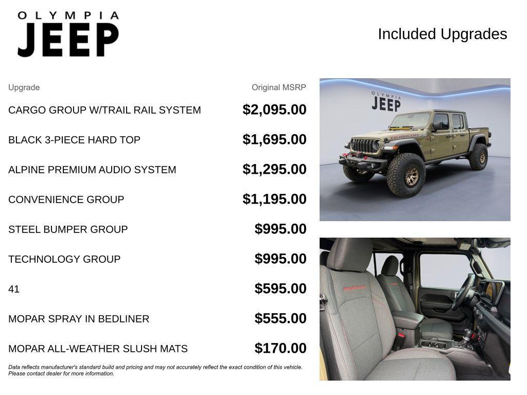 new 2025 Jeep Gladiator car, priced at $68,574