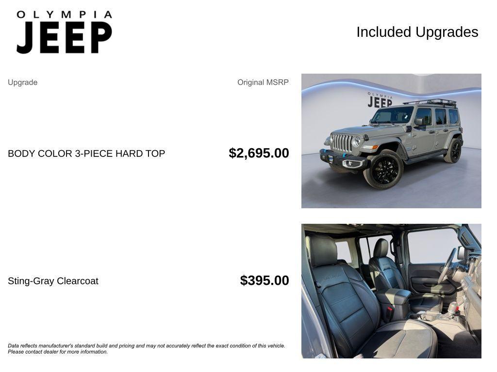 used 2022 Jeep Wrangler Unlimited 4xe car, priced at $34,298