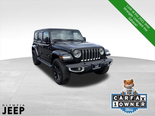 used 2021 Jeep Wrangler Unlimited 4xe car, priced at $32,469
