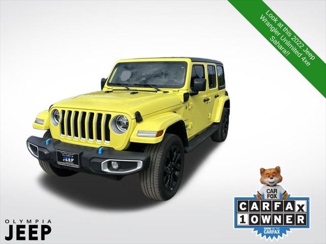 used 2022 Jeep Wrangler Unlimited 4xe car, priced at $34,478