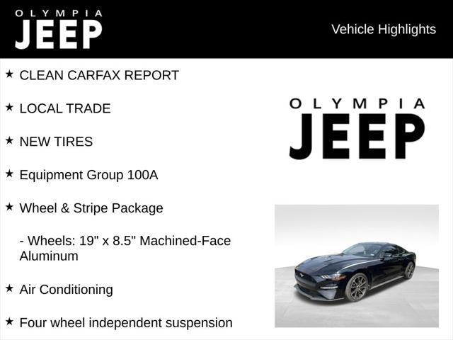 used 2019 Ford Mustang car, priced at $18,461