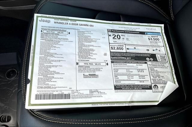 new 2025 Jeep Wrangler car, priced at $53,567