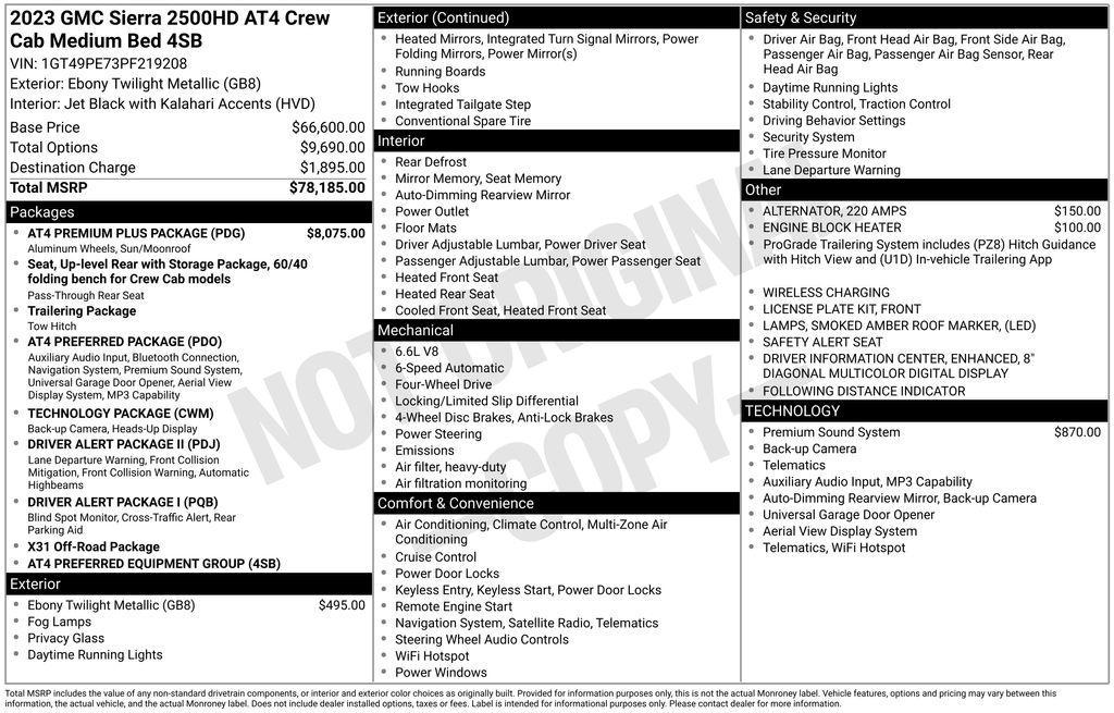 used 2023 GMC Sierra 2500 car, priced at $59,999