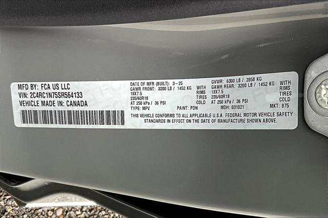 new 2025 Chrysler Pacifica car, priced at $48,536