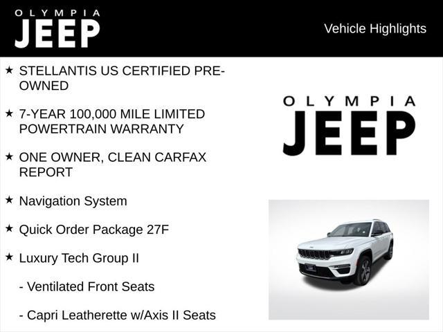 used 2023 Jeep Grand Cherokee 4xe car, priced at $34,488