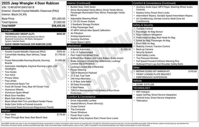 new 2025 Jeep Wrangler car, priced at $75,919
