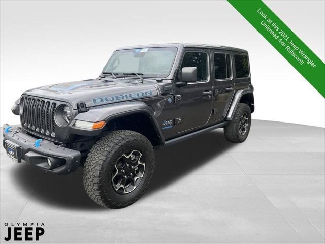 used 2021 Jeep Wrangler Unlimited 4xe car, priced at $36,998