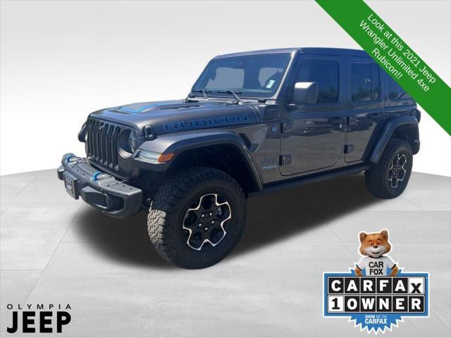 used 2021 Jeep Wrangler Unlimited 4xe car, priced at $36,998