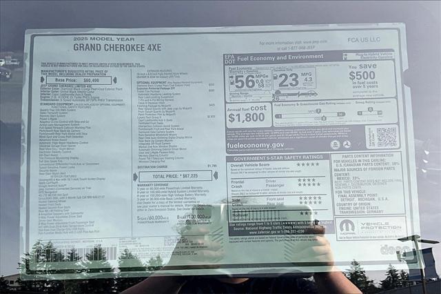 new 2025 Jeep Grand Cherokee car, priced at $60,225