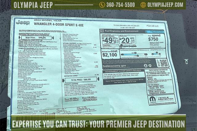 new 2024 Jeep Wrangler car, priced at $48,079
