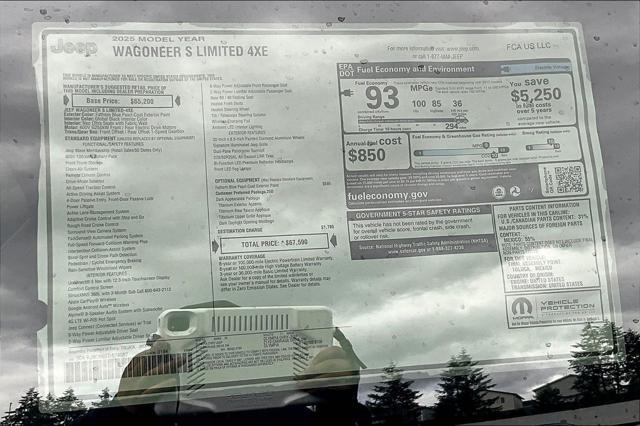 new 2025 Jeep Wagoneer S car, priced at $53,269