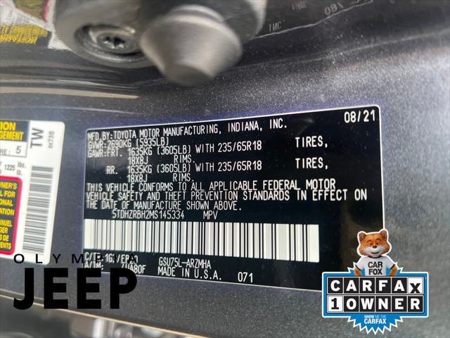 used 2021 Toyota Highlander car