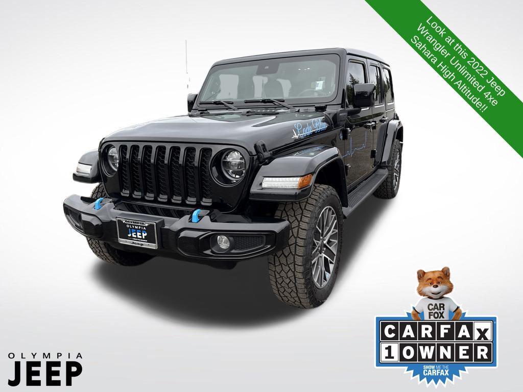 used 2022 Jeep Wrangler Unlimited 4xe car, priced at $38,998