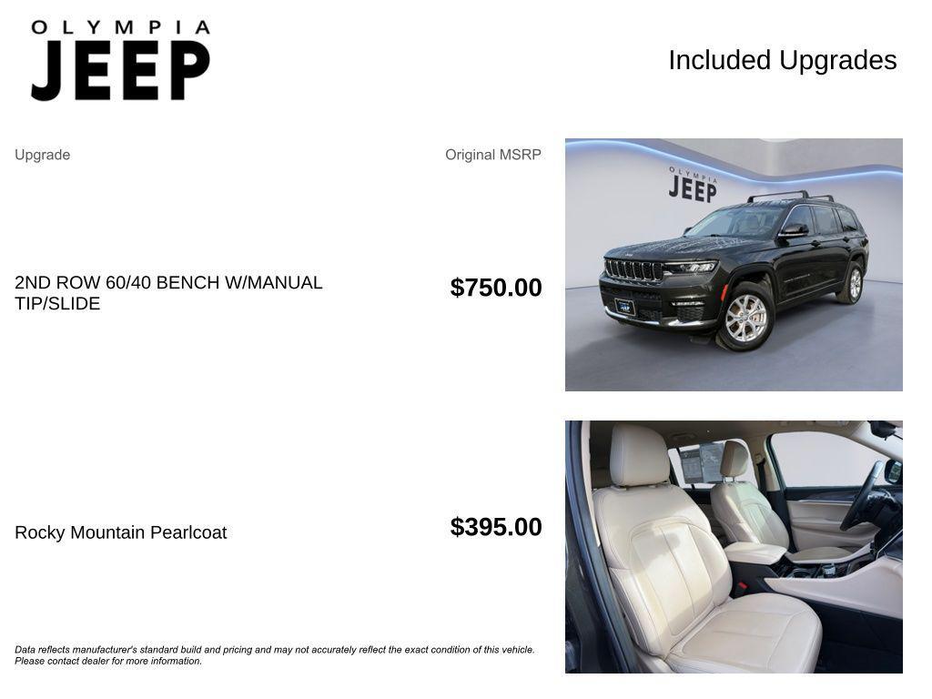 used 2022 Jeep Grand Cherokee L car, priced at $30,998
